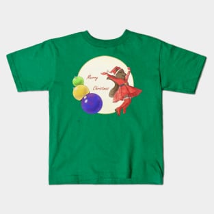 Santa Squirrel Kids T-Shirt